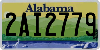 AL license plate 2AI2779