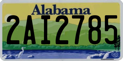 AL license plate 2AI2785