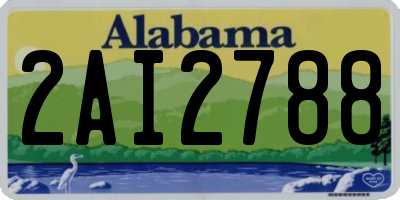 AL license plate 2AI2788
