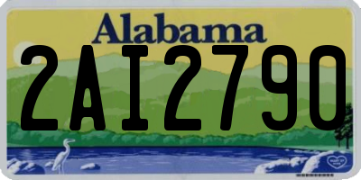 AL license plate 2AI2790