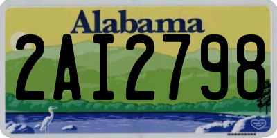 AL license plate 2AI2798