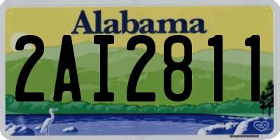 AL license plate 2AI2811