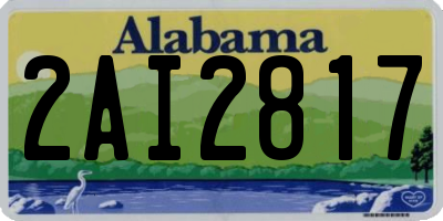 AL license plate 2AI2817