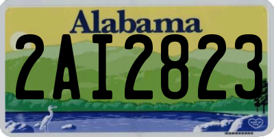 AL license plate 2AI2823
