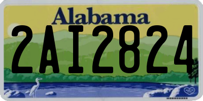 AL license plate 2AI2824