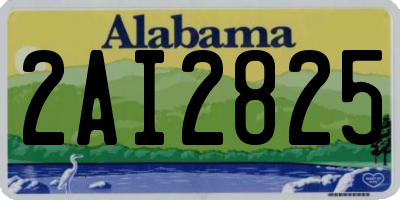AL license plate 2AI2825