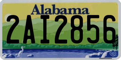 AL license plate 2AI2856