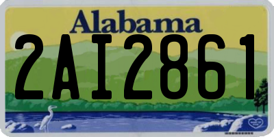 AL license plate 2AI2861