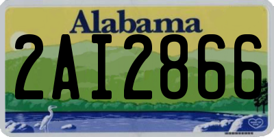 AL license plate 2AI2866