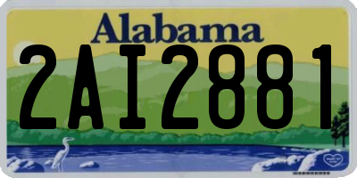 AL license plate 2AI2881