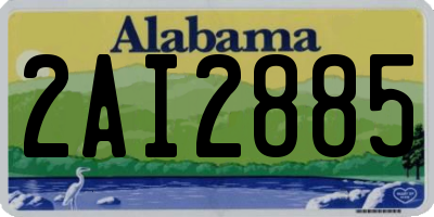 AL license plate 2AI2885