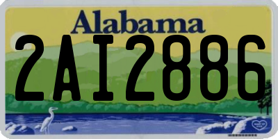 AL license plate 2AI2886