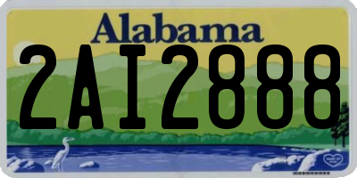 AL license plate 2AI2888