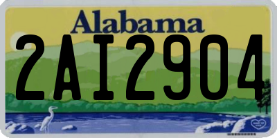 AL license plate 2AI2904