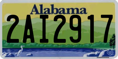 AL license plate 2AI2917