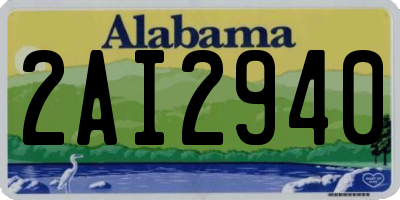 AL license plate 2AI2940