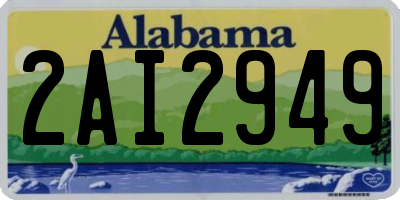 AL license plate 2AI2949