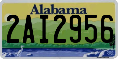 AL license plate 2AI2956