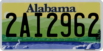 AL license plate 2AI2962
