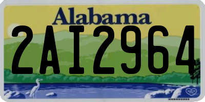AL license plate 2AI2964