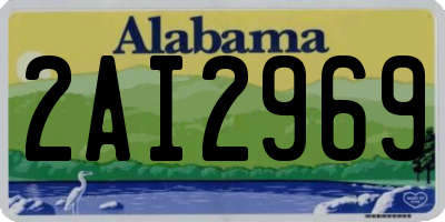AL license plate 2AI2969