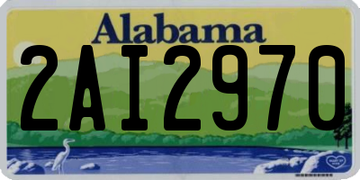 AL license plate 2AI2970