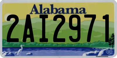 AL license plate 2AI2971