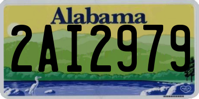 AL license plate 2AI2979