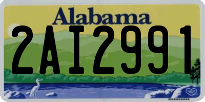 AL license plate 2AI2991