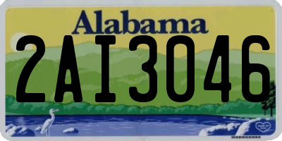 AL license plate 2AI3046
