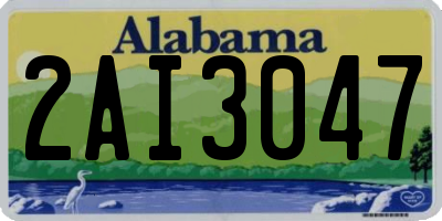 AL license plate 2AI3047