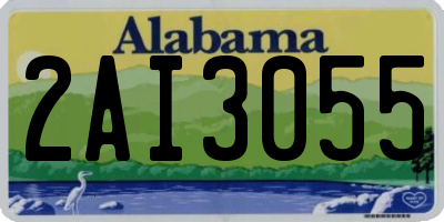 AL license plate 2AI3055