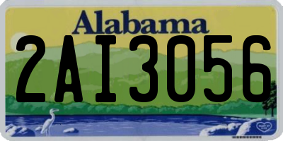AL license plate 2AI3056