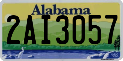 AL license plate 2AI3057