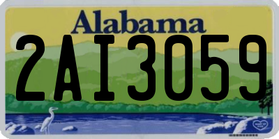 AL license plate 2AI3059