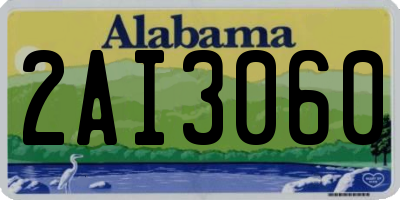 AL license plate 2AI3060