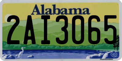 AL license plate 2AI3065
