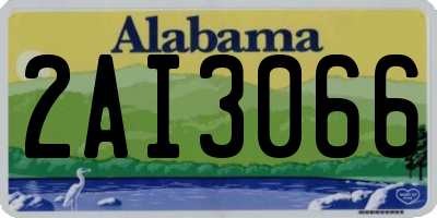 AL license plate 2AI3066