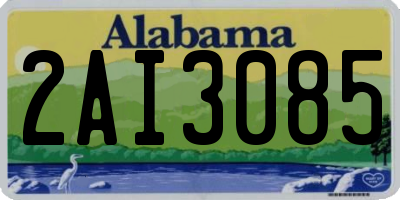 AL license plate 2AI3085