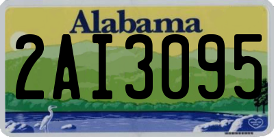 AL license plate 2AI3095