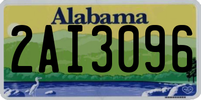 AL license plate 2AI3096