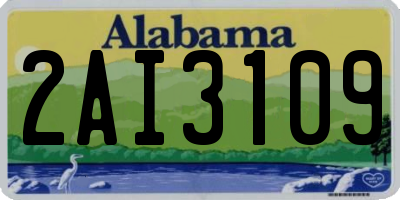 AL license plate 2AI3109