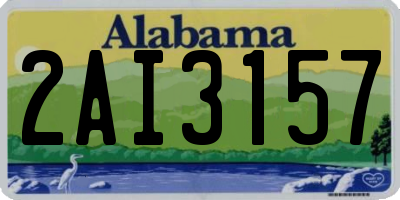 AL license plate 2AI3157