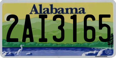 AL license plate 2AI3165