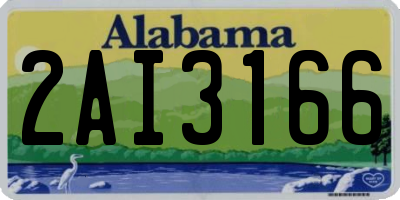 AL license plate 2AI3166