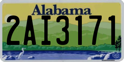 AL license plate 2AI3171