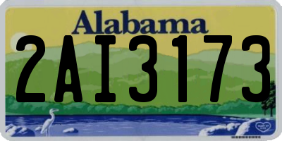 AL license plate 2AI3173