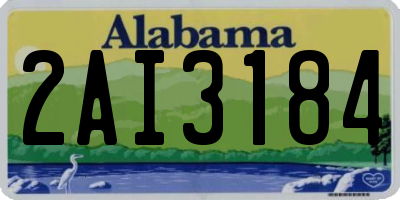AL license plate 2AI3184