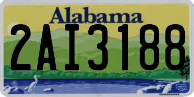 AL license plate 2AI3188