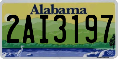 AL license plate 2AI3197